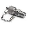 020 0235 14 male NPT x Male Quick Test Fitting with cap 08253
