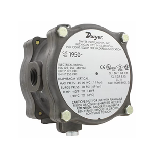 1950 0 2 F Explosion proof Differential Pressure Switch 13711