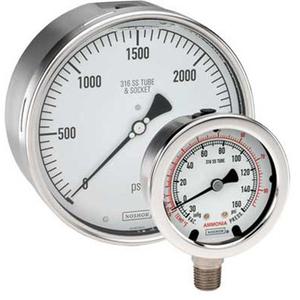 400500 Series SS Dry Liquid Filled Press Gauges 07830