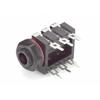 7160 Horizontal 3 Conductor 14 In Jack Solder Tabs PCB Mount 12045