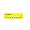 8 MA A Non Reversible Eight Point Horizontal Temperature Label 09197