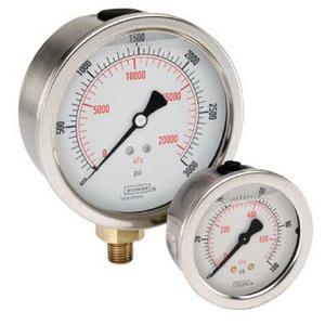 900 Series ABS SS Liquid Filled Press Gauges 07858