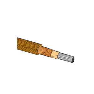 HTTG 1 CU 608 S 1000 Heater Wire Low Outgassing Fiberglass over PFA Insulation 13424