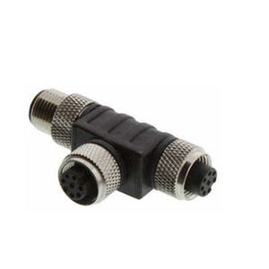 M12 8 T SPLIT M12 8 pin shielded T Splitter 13299