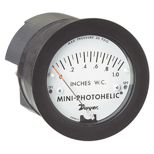 MP Mini Photohelic Differential Pressure Switch Gage 02416