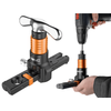 NTF67 D Flaring Tool Hand or Drill Powered 34 Max OD 7 Sizes w Flare Gauge 07592