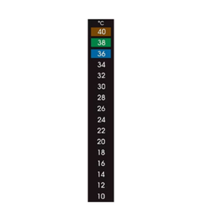 RLC 70 7 or 16 Label Reversible Liquid Crystal Strips up to 100 C 09187